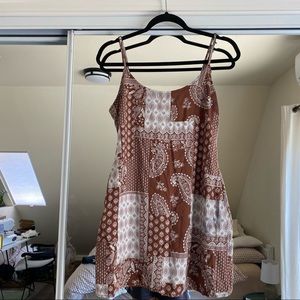 LA Hearts Brown Bandana Print Mini Dress🤎